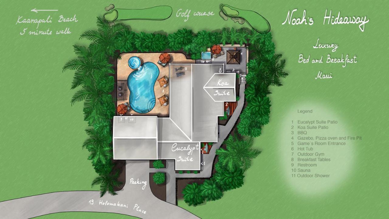 Noahs Hideaway Luxury B&B Lāhainā Exterior foto